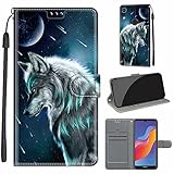 TOMYOU Funda Huawei Honor Play 8A / Y6 (2019) / Y6 Prime (2019), Funda Protectora de Cuero de PU con Cáscara de TPU, Cierre Magnético Funda Cartera para Huawei Honor Play 8A / Y6 Prime (2019)