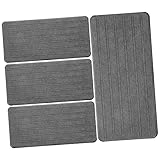 ULTECHNOVO 4 Stück Teiliges Diatomit Sink Tablett Rechteckige Schnell Trocknende Saugfähige Bad...