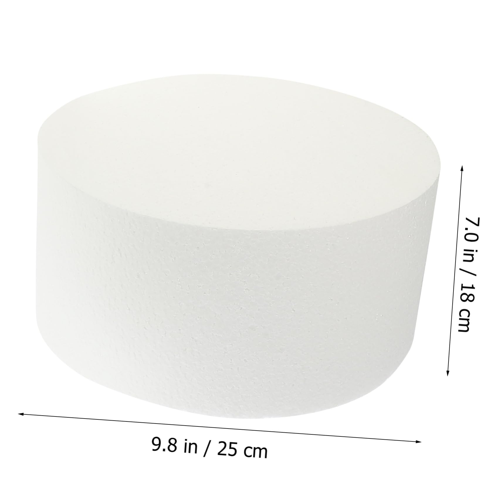 NUOBESTY 3pièces Cake Dummy Mousse Ronde Outil De Pratique pour Décoration De Gâteaux Accessoire De Boulangerie Réutilisable pour Formation Pâtisserie