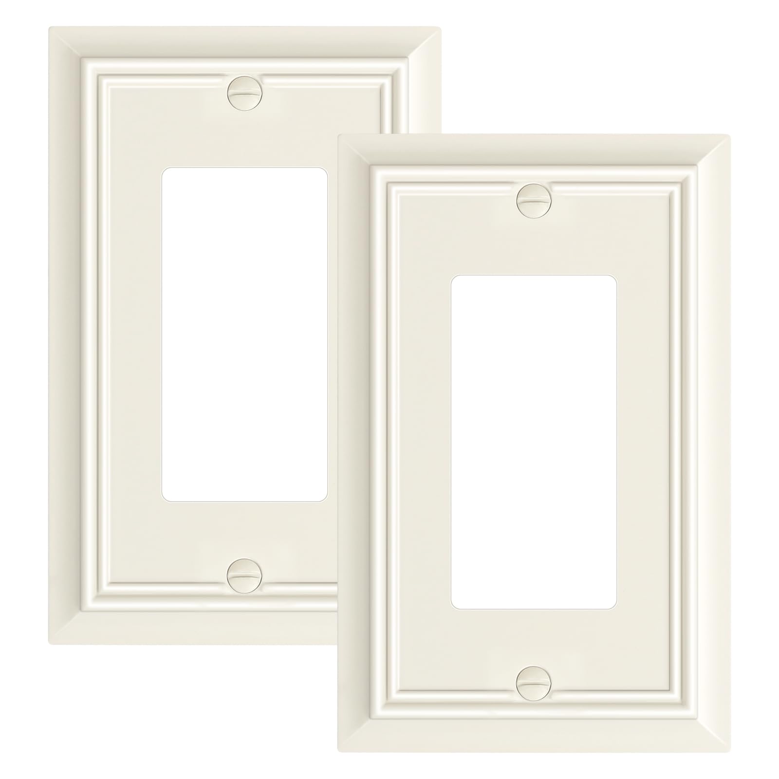 Photo 1 of 2-Pack Natural Bamboo Fiber Decorator Outlet Cover Plate