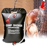 ■【Cabezal de ducha avanzado】 Este avanzado cabezal de ducha ofrece un interruptor de encendido/apagado simple con flujo de agua bajo a alto. Cabezal de ducha avanzado para una experiencia mucho mejor en la ducha. Bolsa de ducha portátil con manguera de ducha flexible y extraíble.