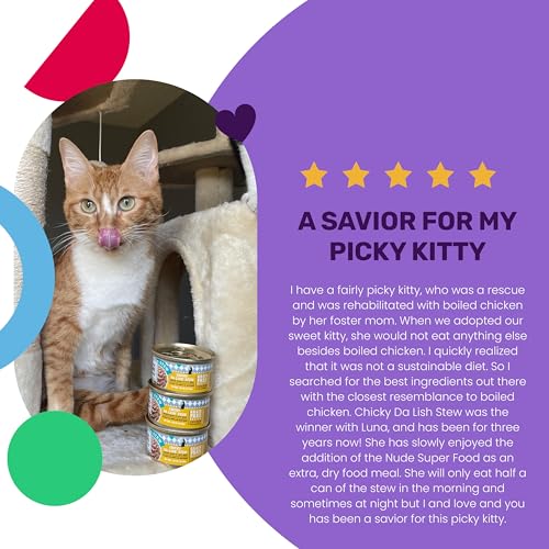 Image of I and love and you Wet Cat Food - Chicky-Da-Lish Stew - Chicken Recipe, Grain Free, Filler Free, 3oz Pack of 24 Cans