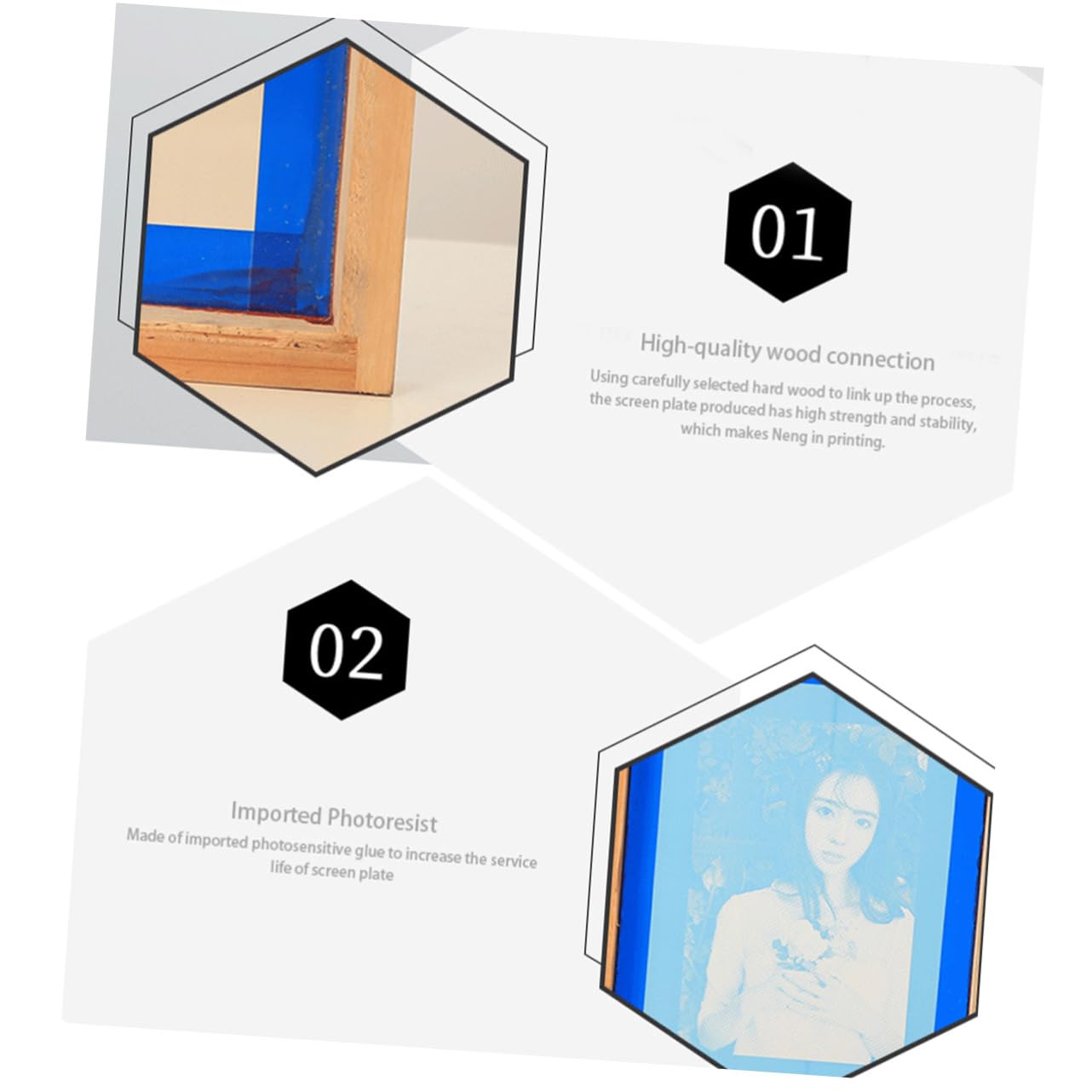 Kit Serigrafia 19 Pezzi | Con Telaio, Raclette E Pellicola | Per Stampa Su Magliette E Tessuti - Foto 3