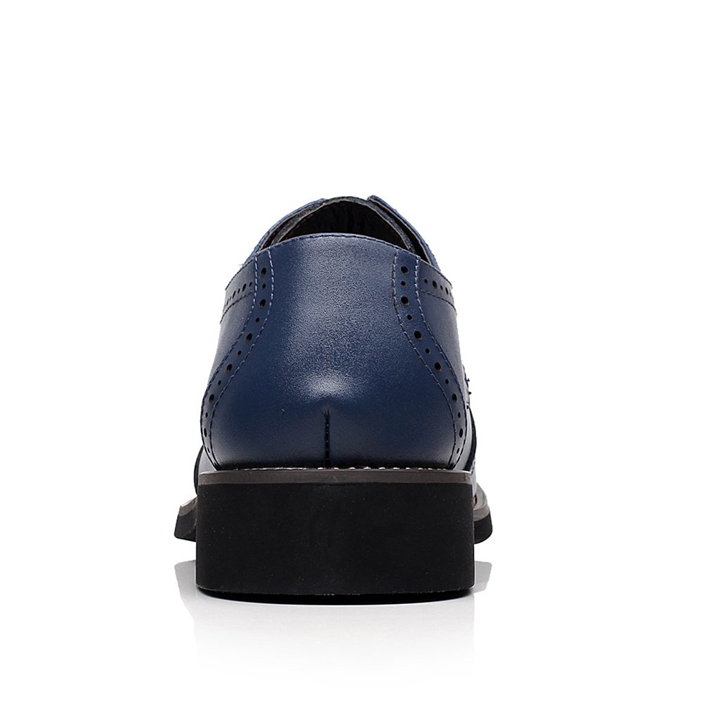 ANUFER Mens British Style Wingtip Brogue Dress Shoes Elegant Pointed Toe Derbies