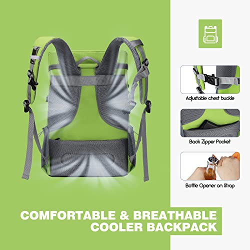 Image of Maelstrom Cooler Backpack - 35 /50 Can Insulated Soft Cooler Lunch Bag for Camping, Beach, Hiking & Shopping