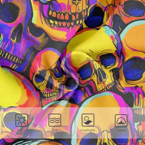 Joisal Cotton Toddler Girls Underwear Abstract Colorful Human Skulls Little Girl Panties Aesthetic Undies Kids Briefs 2t3