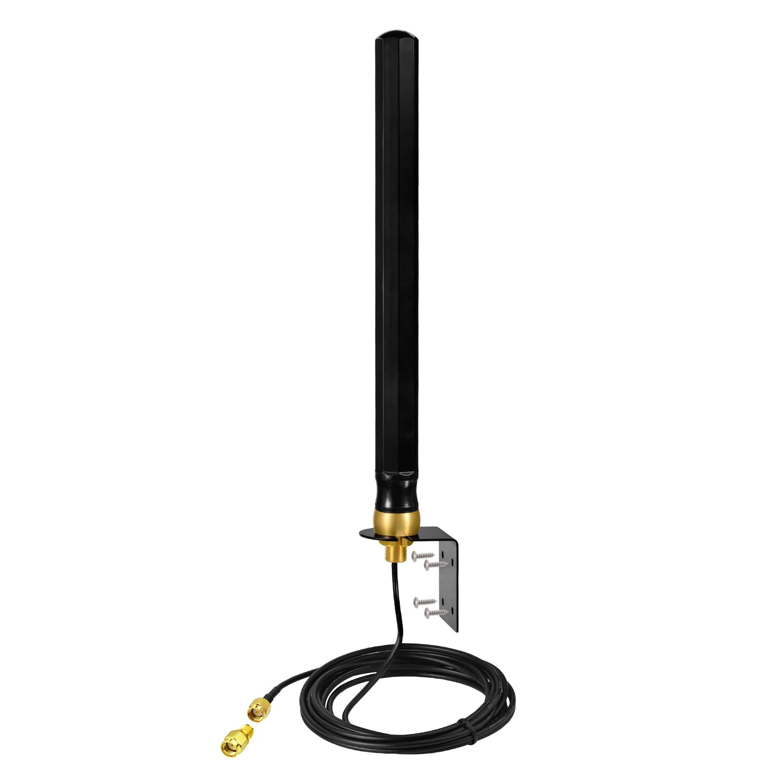 Superbat Outdoor 4G LTE SMA Antenna Wall Mount Antenna Cellular Trail Camera Antenna for Extended Receiver Muddy Cellular Hunting Trail Game Camera Cam Router Gateway