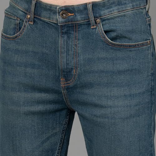 Image of Red Tape Denim Jeans for Men in Medium Blue| Denim Jeans