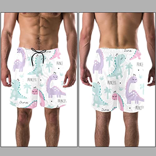 Maillots de bain pour hommes motif de dinosaure mignon HadHfun - 3