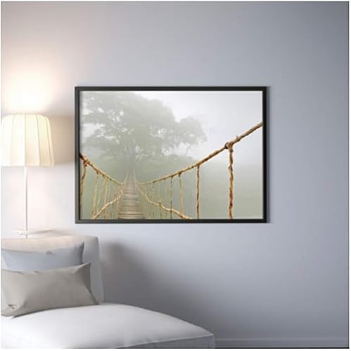 Miniatura 2 de IKEA Bjorksta Cuadro y Marco Jungle Journey Negro 491.734.95 Tamaño 55x39 ¼ "