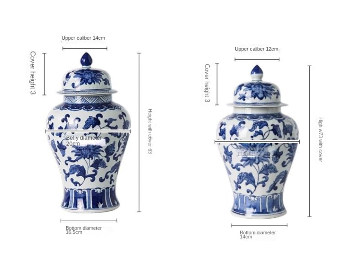 Słoik Imbirowy Dekoracyjne Słoiki Z Imbirem Starożytna Chińska Porcelana Ceramiczny Słoik Świątynny Z Uszczelnionymi Pokrywkami Domowa Jadalnia W Kuchni Jingdezhen Antyczny Styl