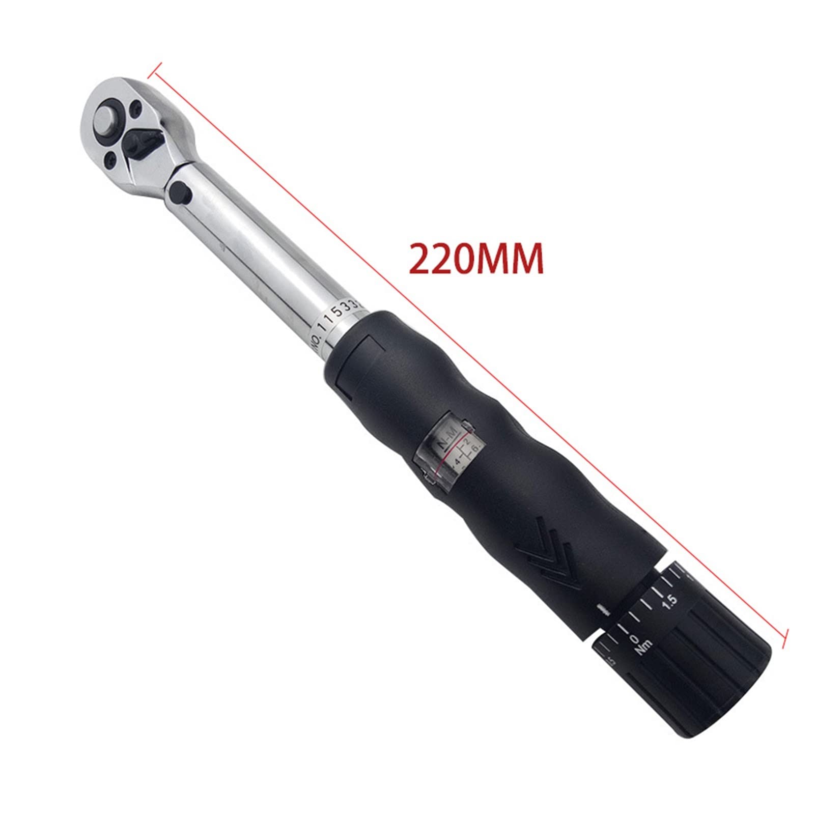 Klucz dynamometryczny, 1/4 inch Wyświetlacz Regulowany 2-1 4nm. Zestaw narzędzi do obrotu Zestaw narzędzi do naprawy rowerów narzędzia do naprawy rowerów narzędzie do naprawy zestawu z pudełkiem