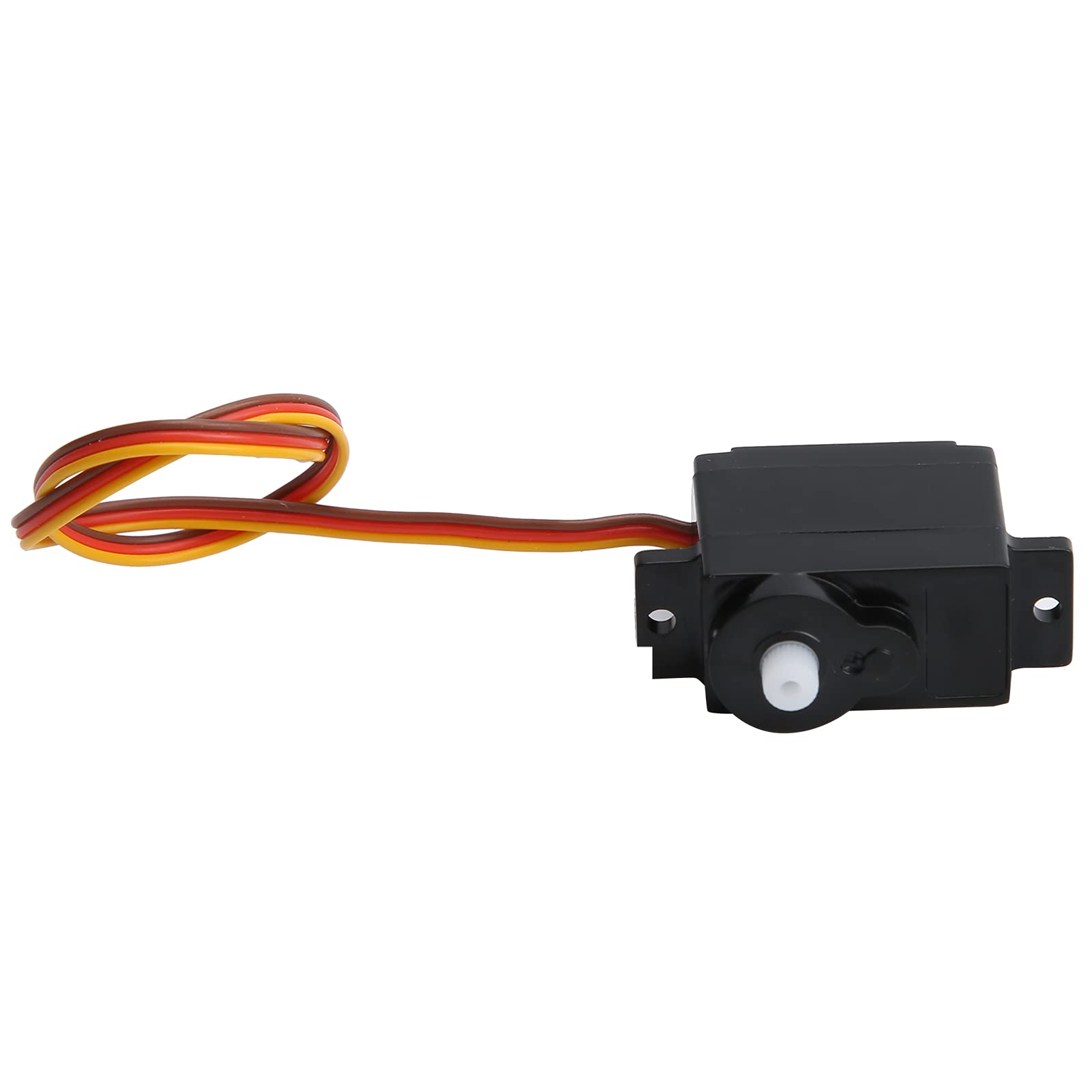 Durable Black Plane Servo for XK X450, Exquisite Craftsmanship RC Servo with Arm and Base, Ideal for Replacement, 1.2x0.9x0.4in, Convenient Installation