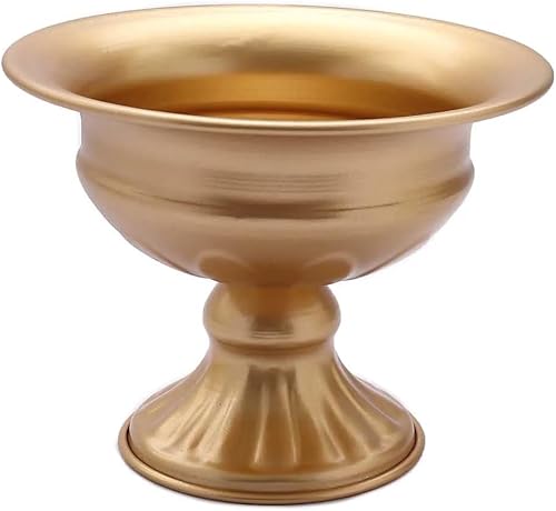 Miniatura 1 de BalsaCircle - 2 jarrones dorados de 4 pulgadas, mini jarrones de compota estilo copa de vino, pedestales de flores, macetas, bodas, fiestas,