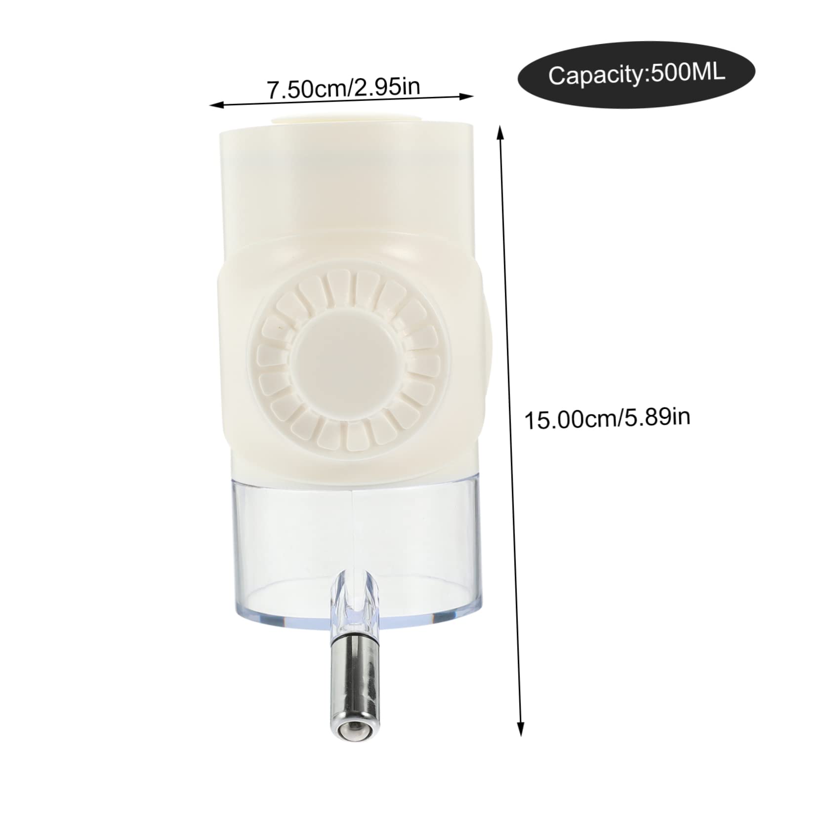 HEMOTON Automatic Pet Water Bottle Leak Pet Water Dispenser Easy Snap Design for Cats and Dogs for Cages and Travel