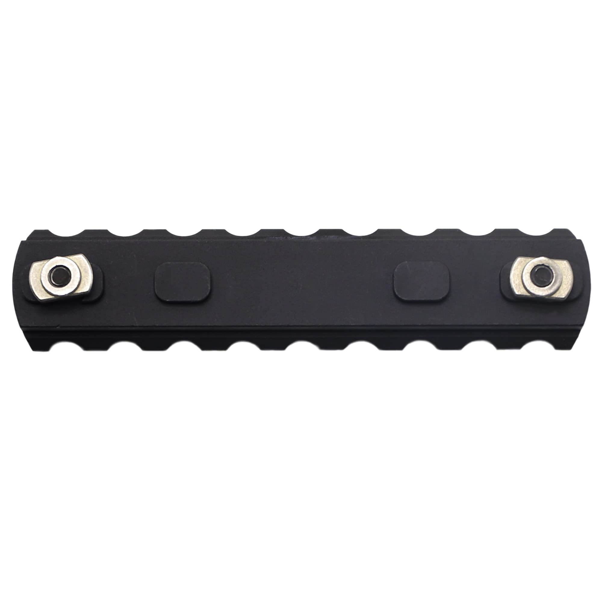 5pcs Aluminium M-System Picatinny Rail, 5, 7, 9, 11, 13 Slot M-Picatinny Rail Section Zubehör für M-System Kompatibles System mit 10 T-Muttern & 10 Schrauben & 1 Allenschlüssel (Schwarz)