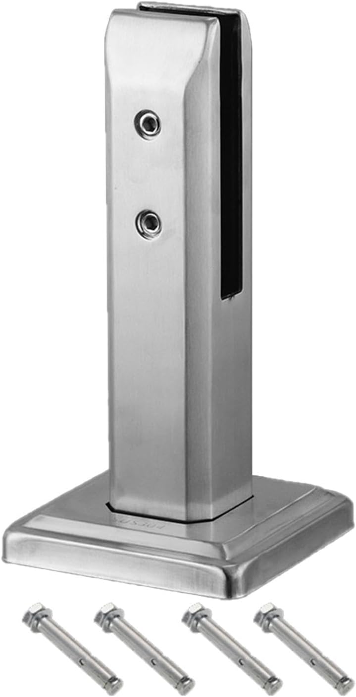 CALANDIS™ Glass Clamp Bracket Stainless Steel Pool Fence Spigot for All Kinds of Glass Height 20cm Silver | Other Home Building & Hardware | Building & Hardware | Home Improvement