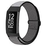 コンパチブル Fitbit Charge 4 / Fitbit Charge 3 / Charge 3 SE バンド、ナイロンスポーツバンドブレスレット通気性調節可能な軽量交換ストラップリストバンドアクセサリ