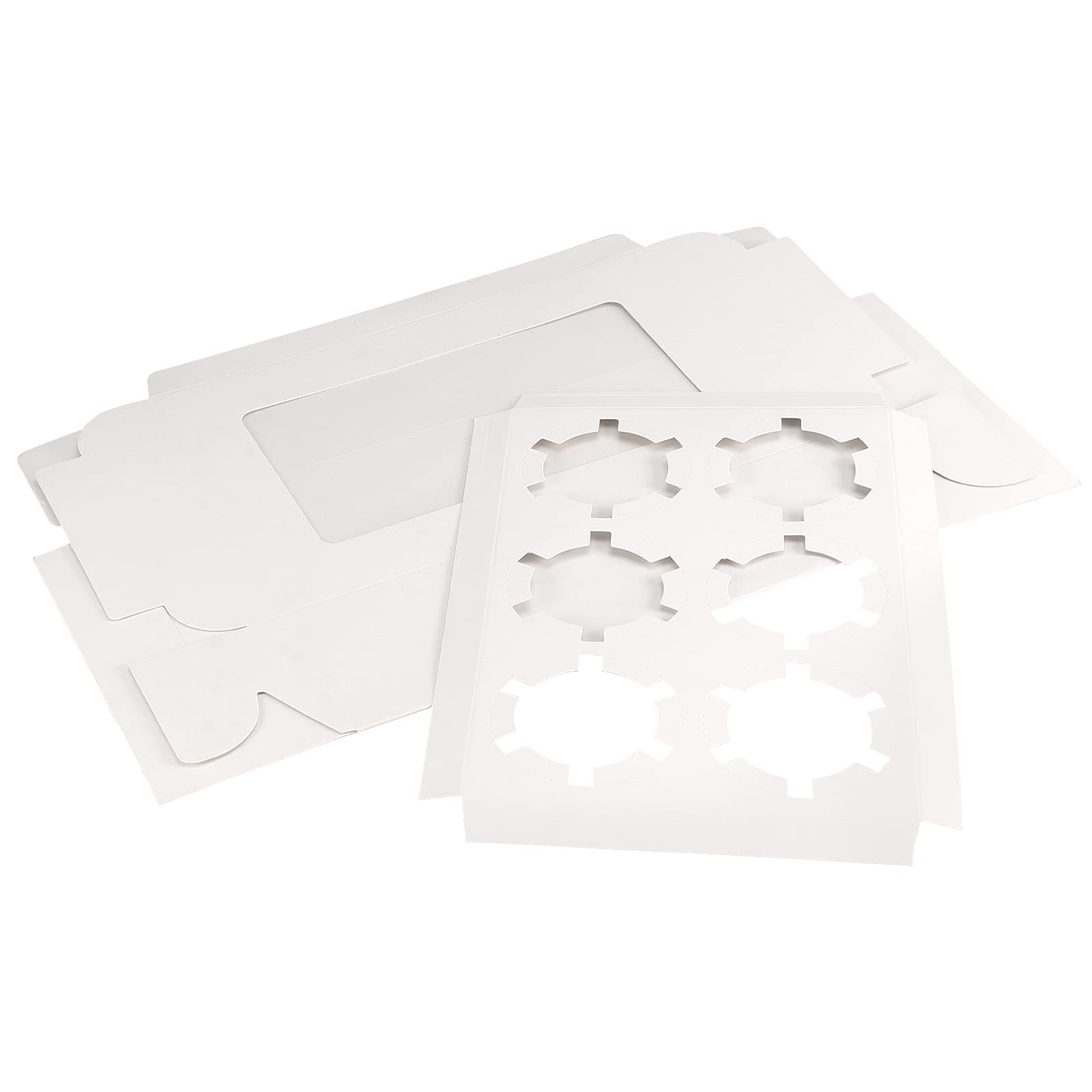 40 Scatole Per Cupcake SEUNMUK Con Finestra Trasparente – Cartone Alimentare, 23,5x15,8x7,5 Cm, Per Muffin E Biscotti - 2