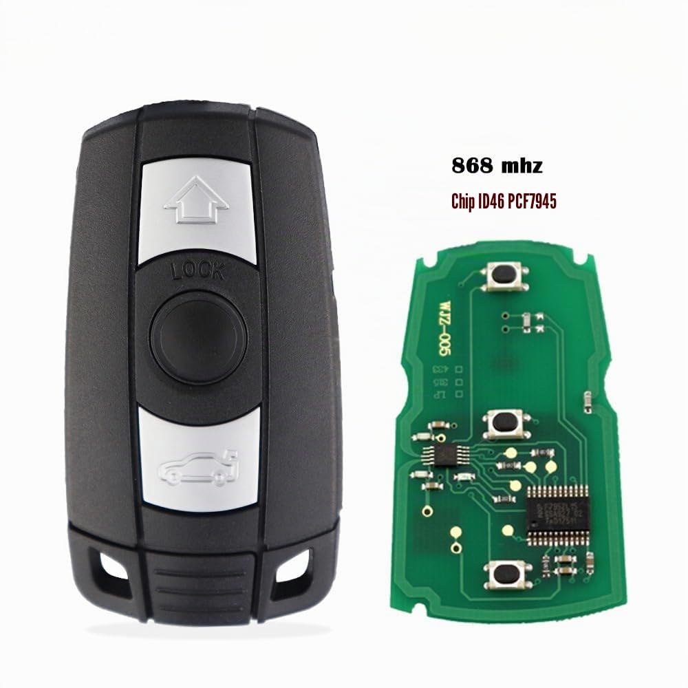 Guscio Chiave Auto a Distanza per BMW CAS3 System 868Mhz - Controllo Remoto Telecomando Radiocomando Portachiavi - Aftermarket KR55WK49186 KR55WK49127 KR55WK49123