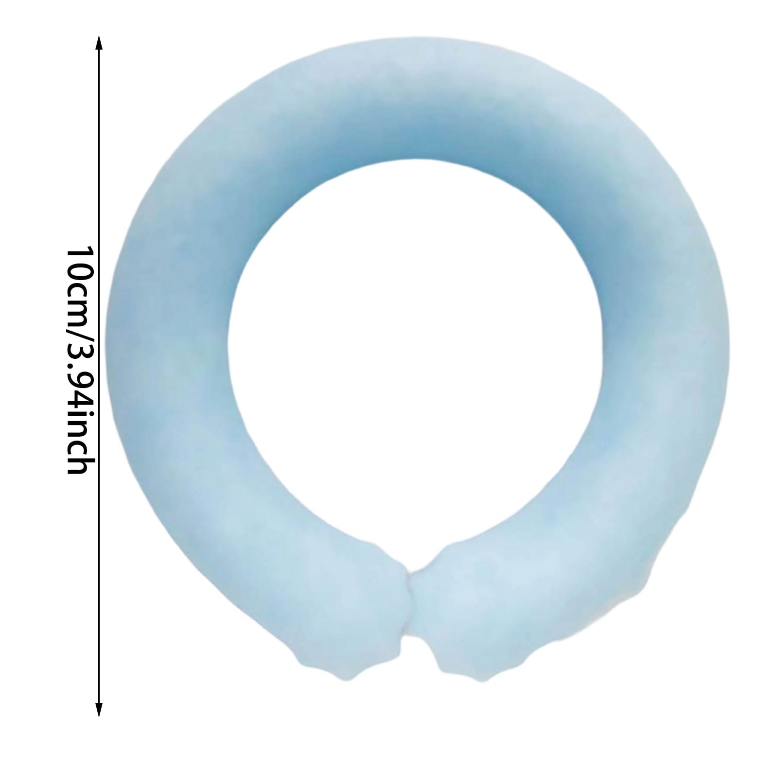 Wiederverwendbares kühlendes Handgelenk-Armband, mehrfarbig, auslaufsicher, TPU-Kühl-Handgelenkring, geeignet für Sommer-Wärmeentlastung, Sport, Arbeit im Freien und Reisen, Camping, Weiß, 4 Stück