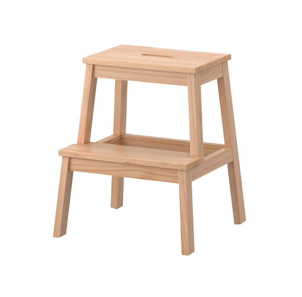 Escabeau en bois massif haut de gamme et tabouret d'escalier esthétique