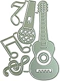 Guitars Die Cut for Card Making, Phonogram Metal Cutting Dies Congratulations Die Cuts Embossing Stencils Template for DIY Scrap-Booking Decor Wedding Birthday Blessing Card