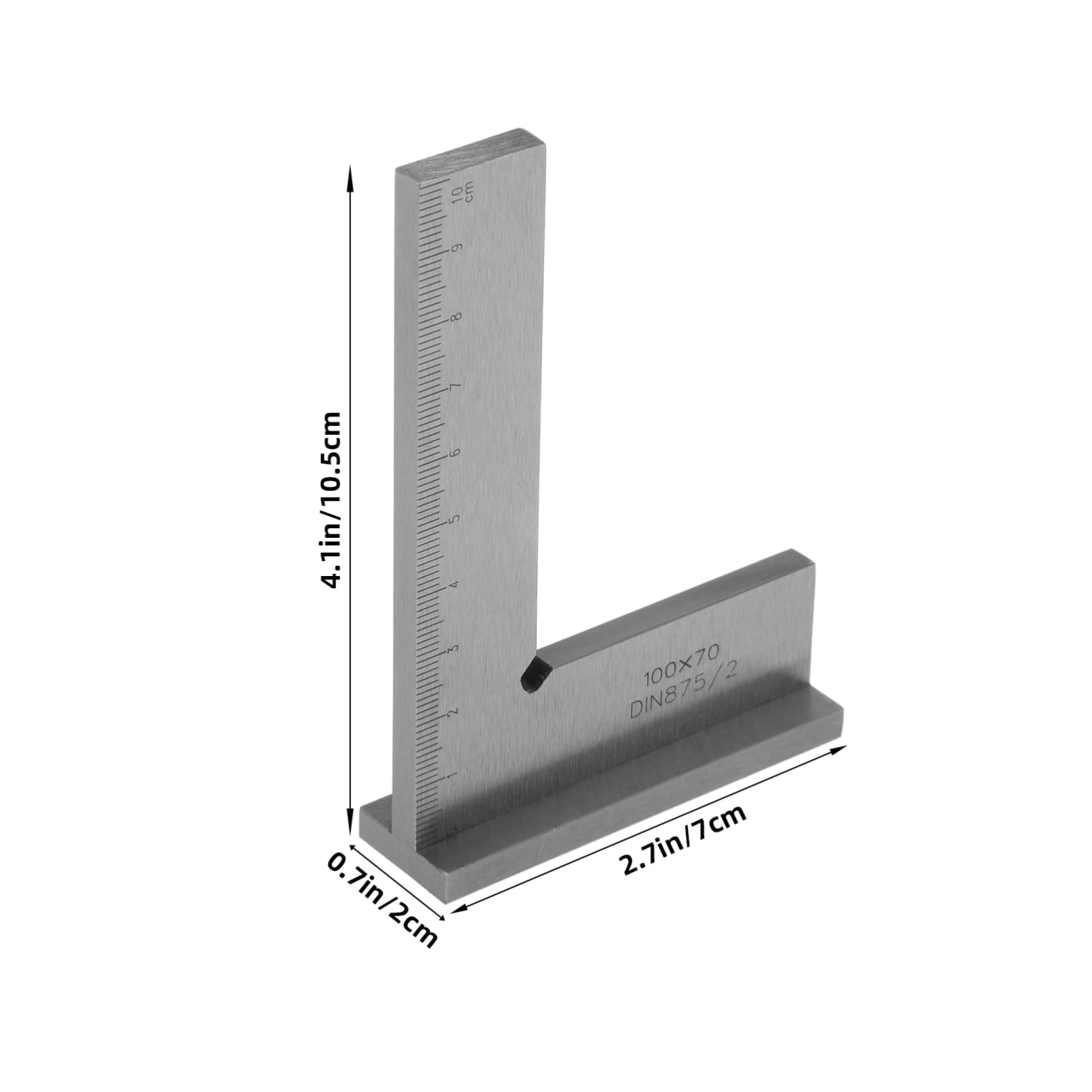 IWOWHERO Carpenter Square Tool Double Square Ruler 90 Degree Angle Steel Square for Woodworking and Constructi