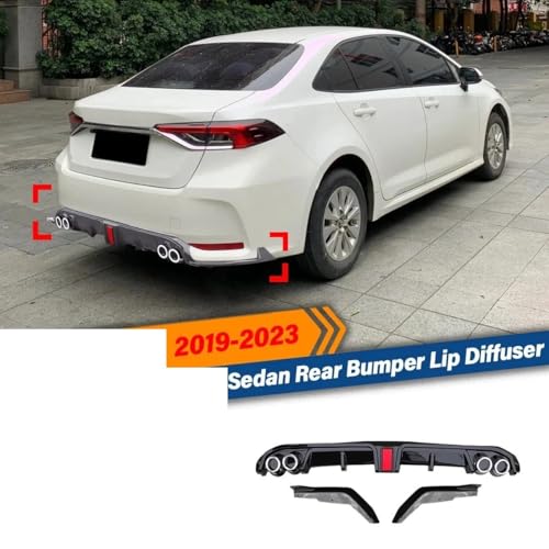 Difusor trasero Corolla soluciona parachoques soso y dañado con spoiler labio 2