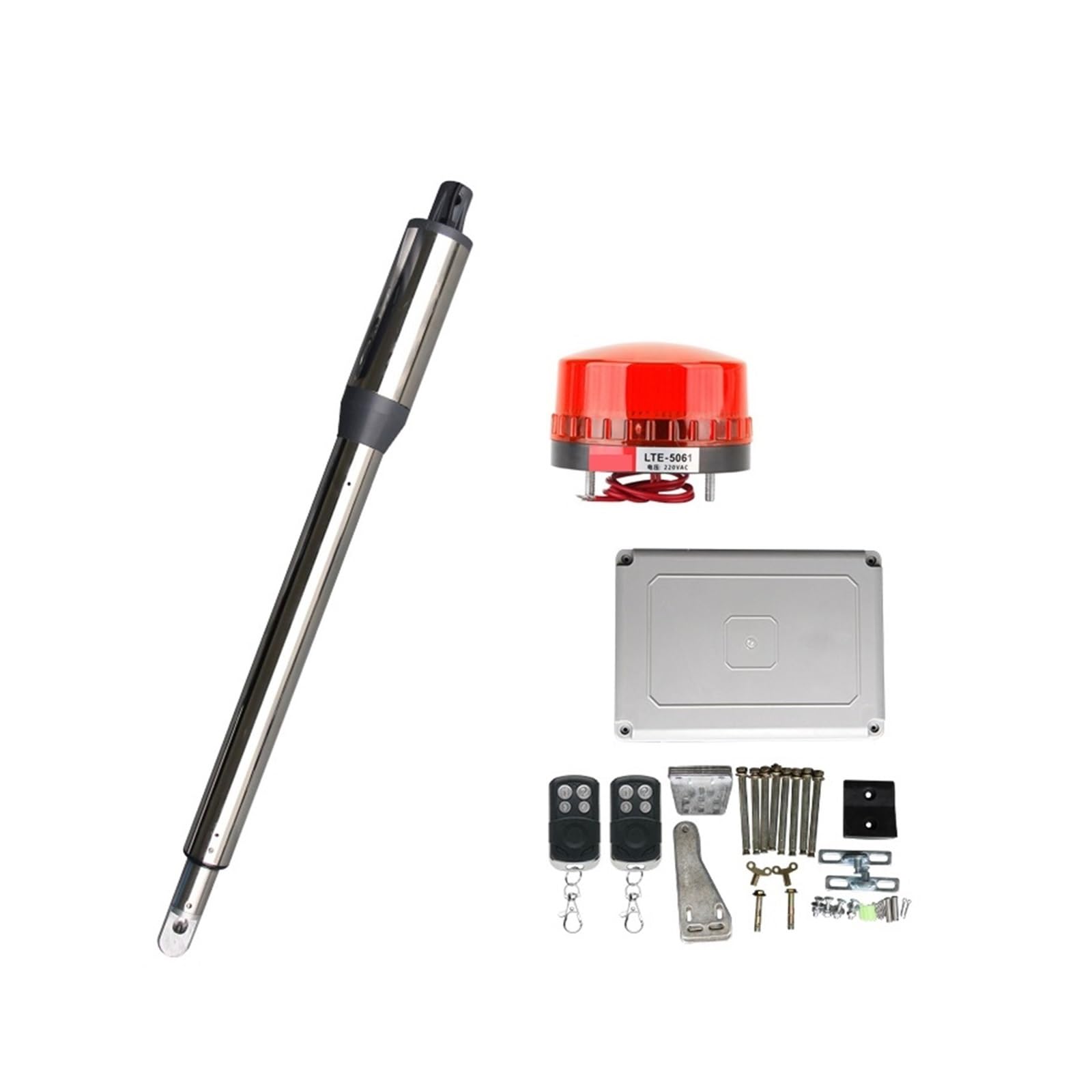 Rsgxlfqzvak Kit 2 Automatic Door Opener, Automatic 300Kg Single Leaf Door Electric Swing Gate Opener Motor Dc Linear Actuator Operator Access Control System(Kit 2)
