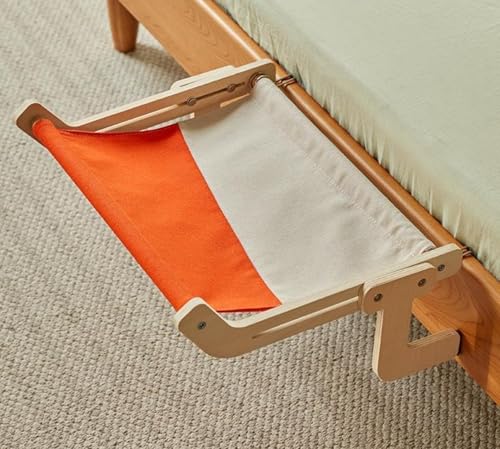 木製猫窓用窓掛け 猫 ハンモック 窓 吊り下げ 猫ベッド 引っ掛ける式 木製 猫窓につけるベッド 動きやすい 調節可能 木製と金属製フレーム ペットハンモック 犬猫用ベッド 室内用 日光浴 睡眠 四季兼用 窓用ハンモック 猫窓ベッド 窓際マットウィンドウベ