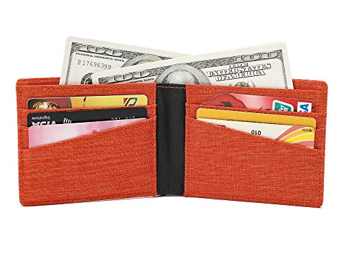 Image of Lanyani Minimalist Fabric Wallet Bifold RFID Blocking