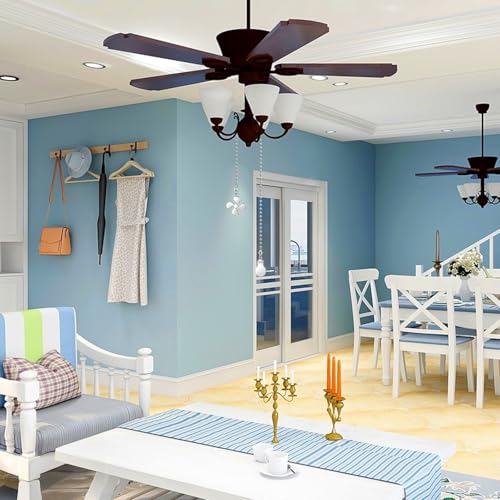 Image of Prasacco 4 Pcs Ceiling Fan Pulls Light and Fan Pull Chain Set 12 Inch Ceiling Fan Pull Chain Extender Decorative Pull Chain Extension, Silver