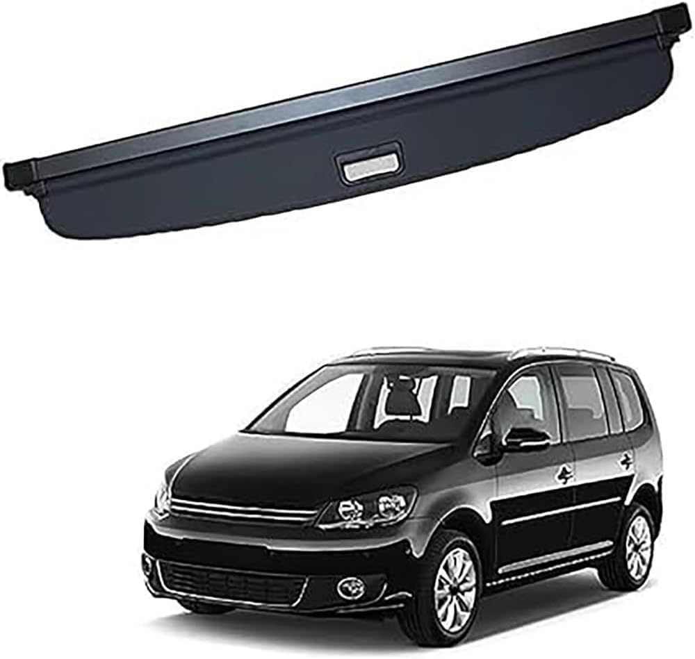 PANXUC Rear Boot Cargo Cover Curtain For TOURAN 2006-2015, Trunk Retractable Cargo Cover Shield Shade Curtain Partition Board Privacy Blinds