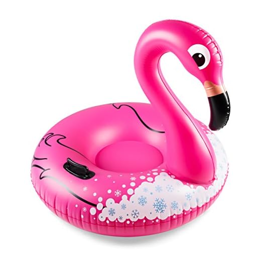 Big Mouth Toys TAST-0001 Big Mouth Snow Tube Flamingo, Multi Colour