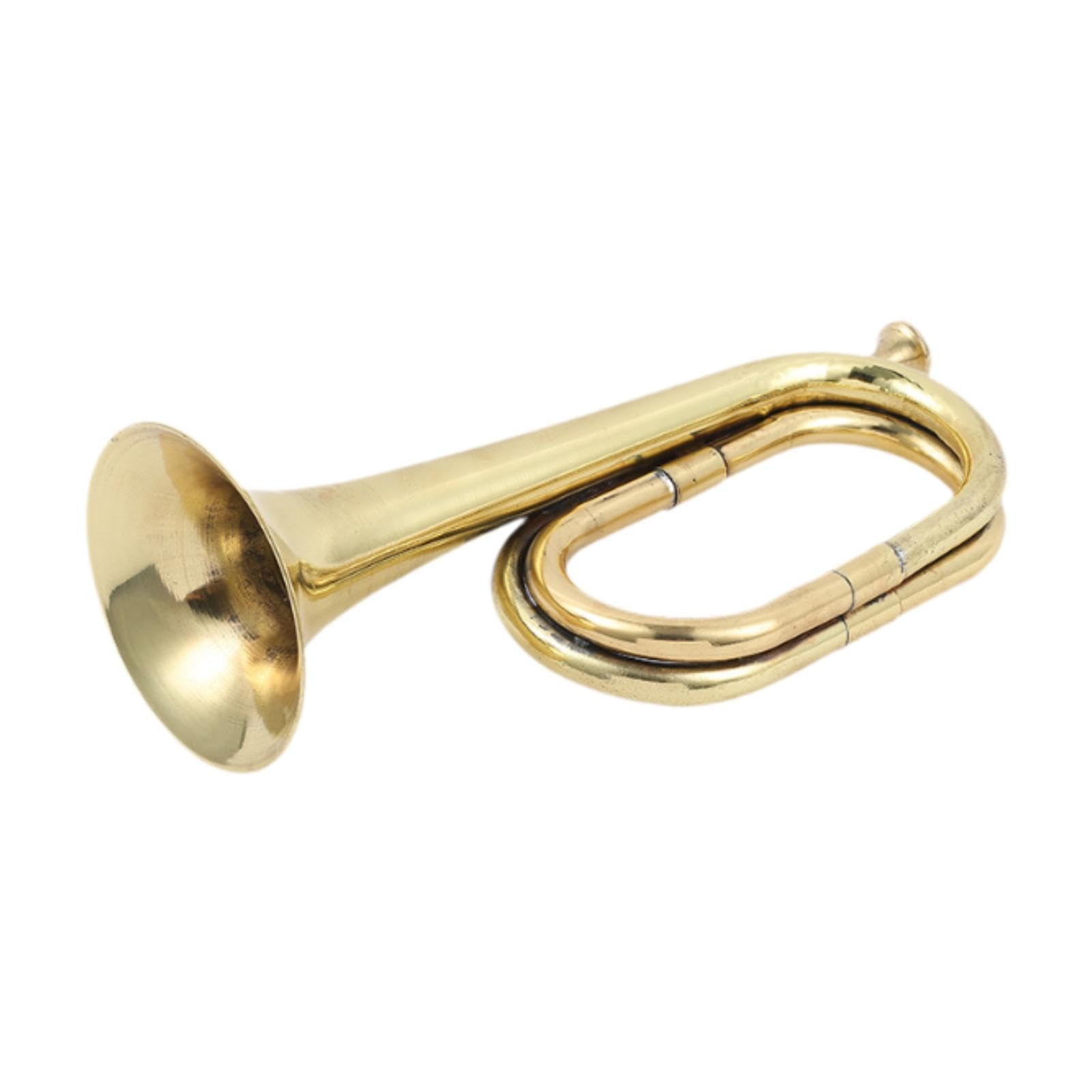 harayaa Trompeta de Caballería para Instrumentos de Viento, Apta para Principiantes Y Niños, Oro