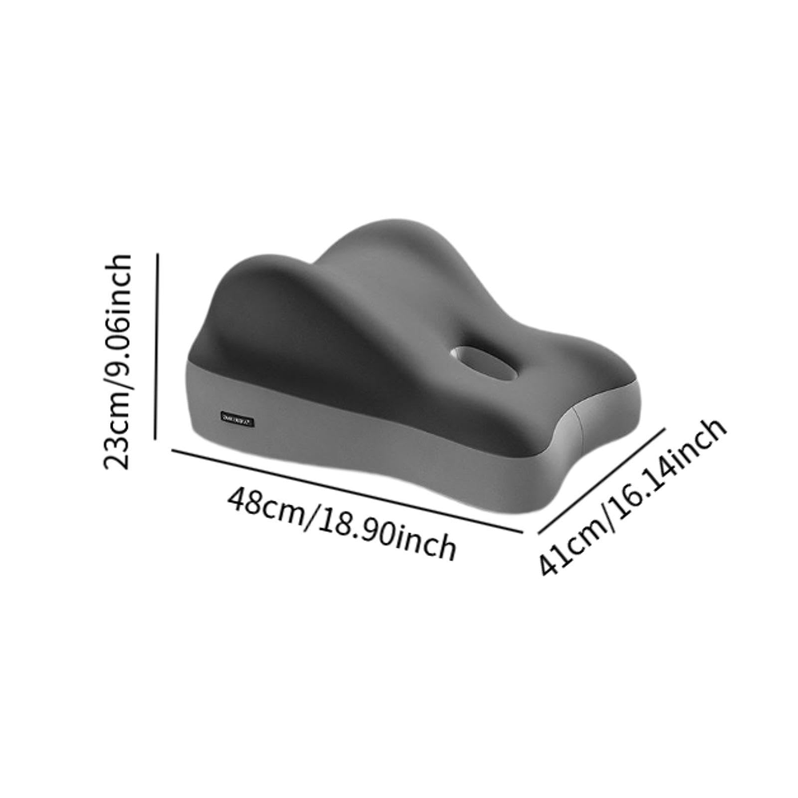 Almohada para Las Piernas, Almohada Postural, Cojín de Apoyo para La Espalda, Soporte para Rodillas Y Tobillos, Espuma Viscoelástica, Apta para, Gris Claro Oscuro, tal como se describe