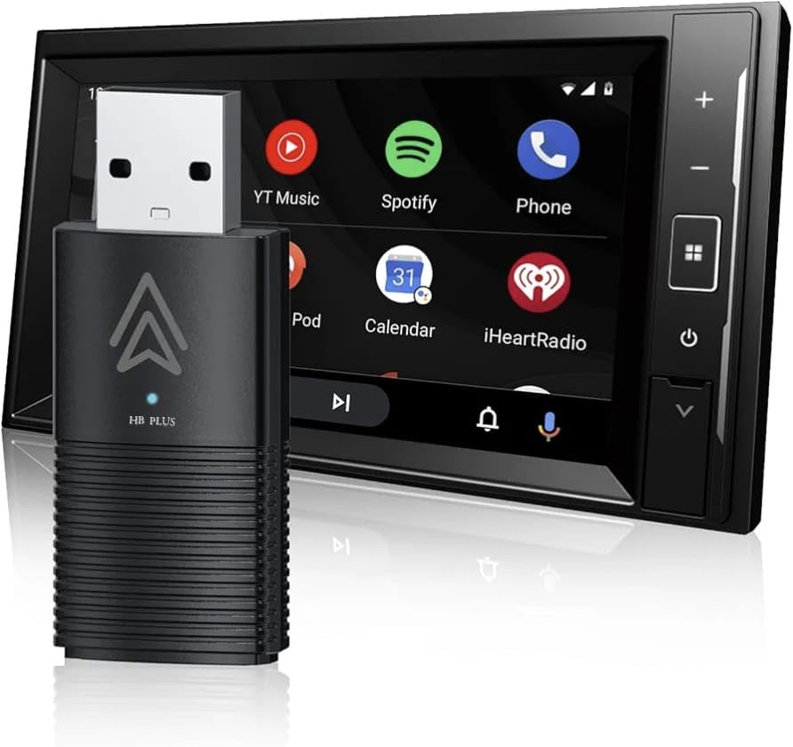 HB PLUS Mini Android Auto Wireless Adapter, Converts Wired to Wireless Android Auto Adapter for Cars from 2016+ & Android 11+, Plug & Play Android Auto Dongle, Online Update (Black)-image-27