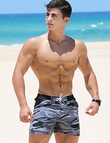 Taddlee Swimwear Men Basic Long Swimming Trunk Surf Camo Shorts Swimsuits Pocket4