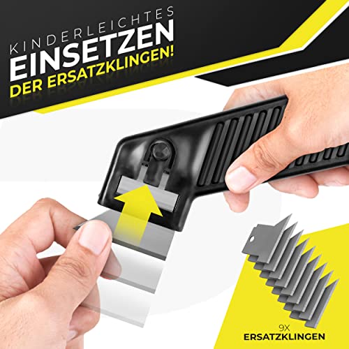 Precise Lines Fugenmesser Ersatzklingen 9 Stück | Extrem scharfe Silikonentferner Klingen für Silikonmesser und Fugenschneider | Geeignet zur Silikon Entfernung, Fugenentferner und Fugenkratzer