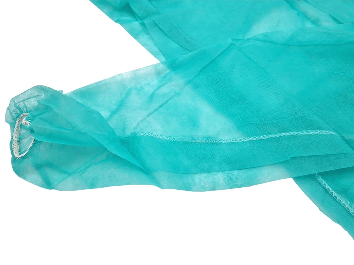 Camici monouso in tessuto non tessuto 50 pezzi 30 g/m² 120 x 140 cm verde