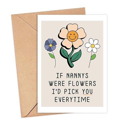 YoungGift If Nannys Were Flowers Card