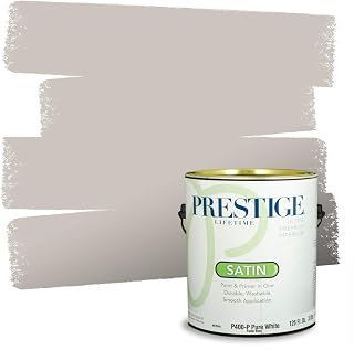 Paints Interior Paint and Primer In One, 1-Gallon, Satin, Comparable Match of Sherwin Williams* Alpaca*