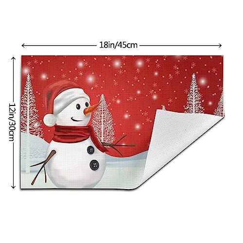 Set de table imperméable en PVC Merry Christmas lavable et résistant