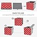 PPIKTC Versatile Storage Box, Red Reindeer Christmas, Collapsible Cube Organizer with Handles, Easy Storage Solution for All Rooms