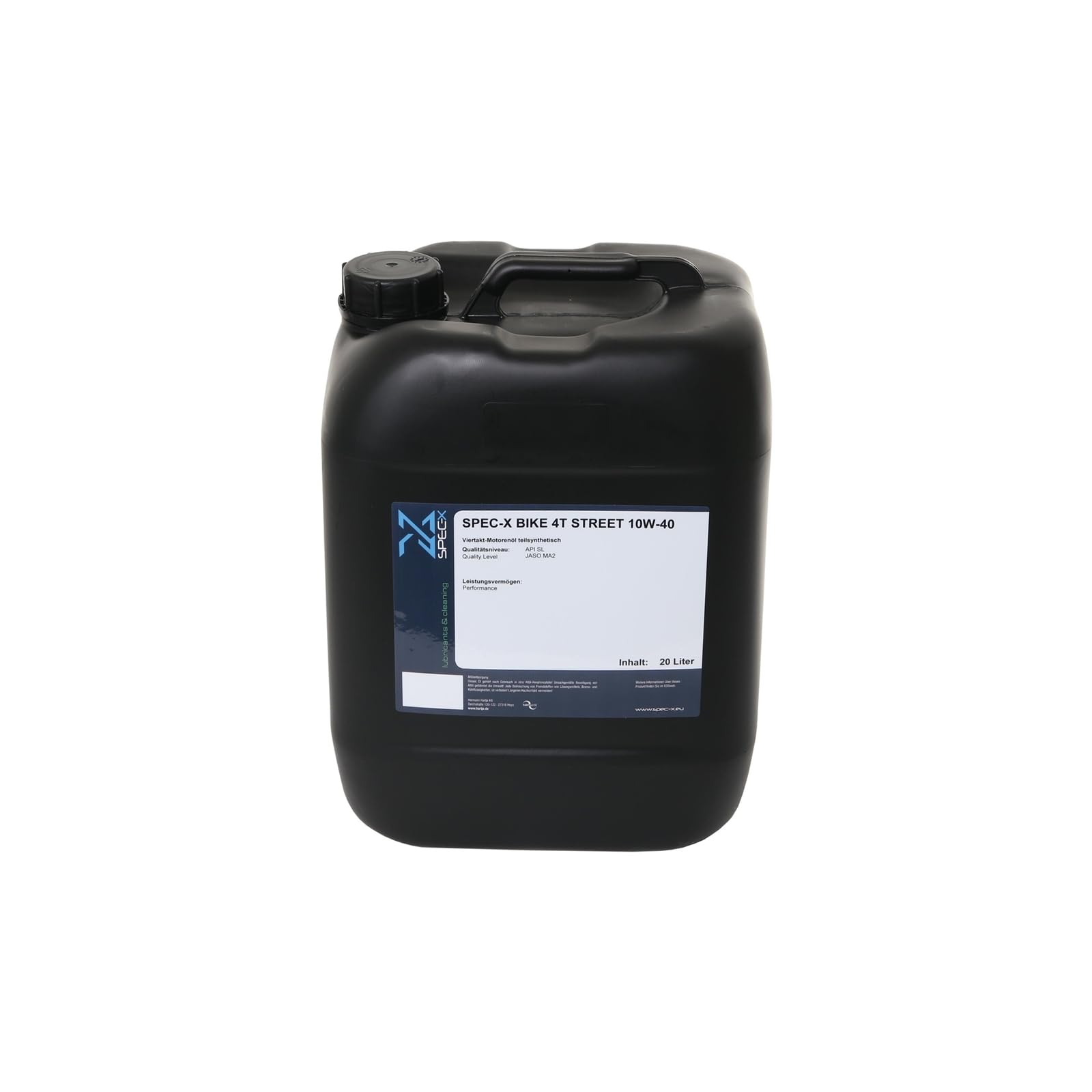 Aceite para motor 4T 10W-40 STRE 20L SPEC-X BIKE