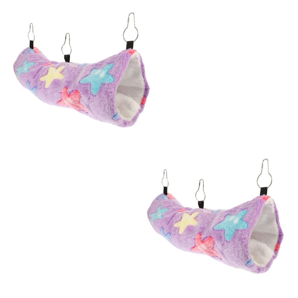 POPETPOP 2pezzi Hamster Tunnel Hammock Cotone Per Criceti e Piccoli Animali Nido Comodo e Caldo Accessori Per Gabbie Di Furetto e Cincillà Adatto Per Tutte Le Stagioni Materiale Sicuro e