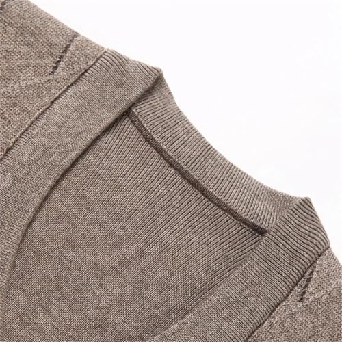 Dcvmvmn Men's Thickened Casual Sweater Tank Top Autumn And Winter Warm V-Neck Vest2