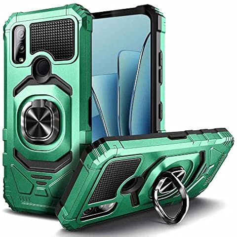 Rome Tech Cell Phone Protective Case for DuraSport 5G UW 6.1" - C6930 - Heavy Duty Armor Cover with Kickstand - Military Grade Dura Sport 5G Magnetic Case - Teal Cover