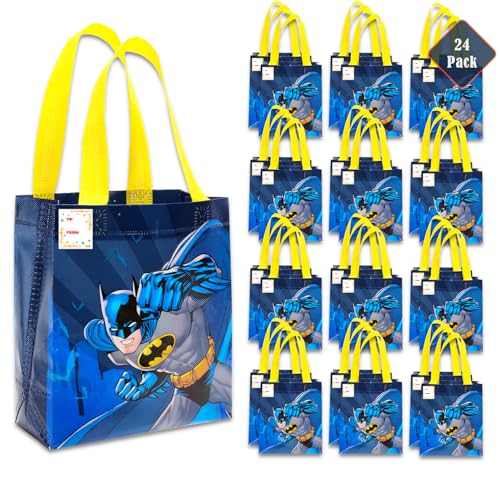Batman Party Favor Set – 24 Pack of 8" Goodie Bags for Kids Bulk ...